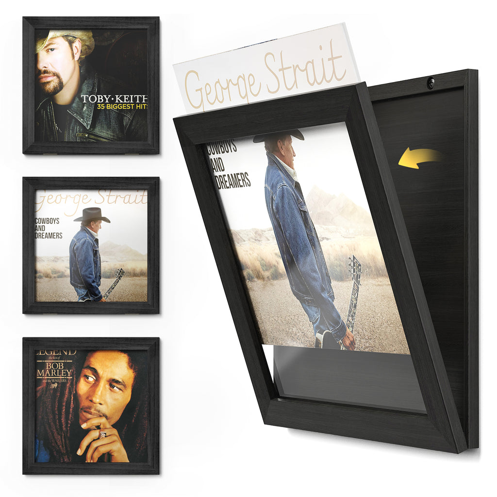 Honiway 3-Pack Album Frames for Vinyl Records Display