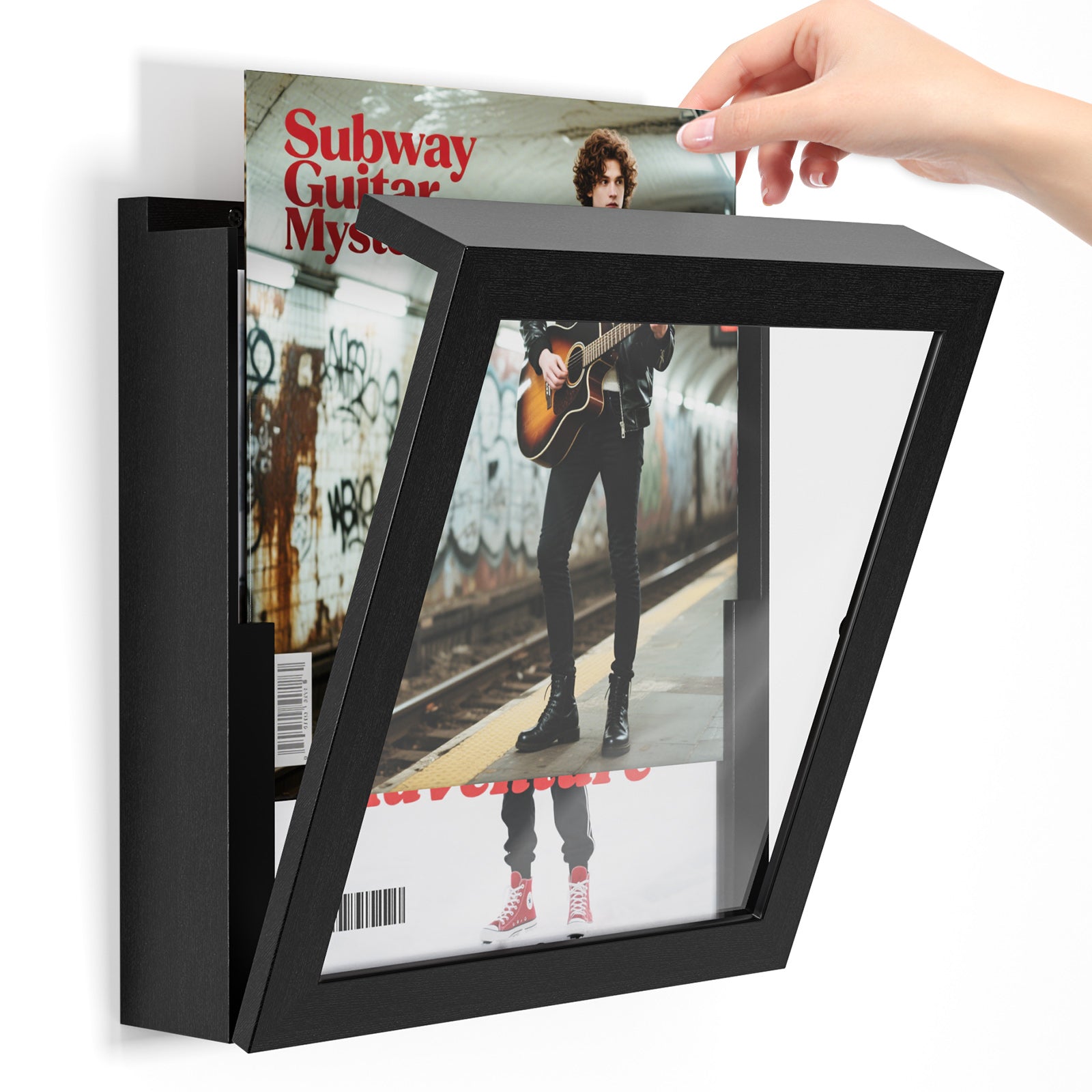 1 Pack 12x12 Vinyl Record Frame Black