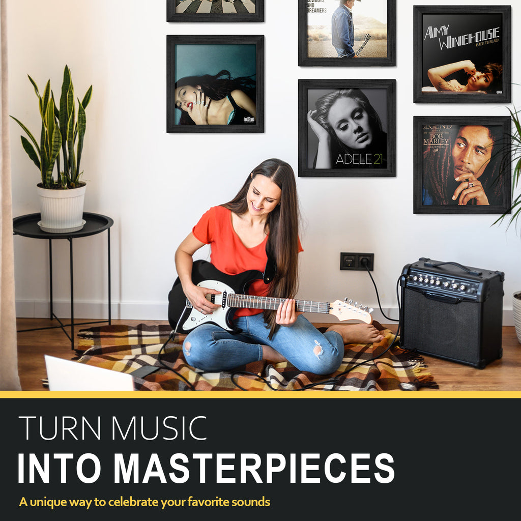 Honiway 3-Pack Album Frames for Vinyl Records Display