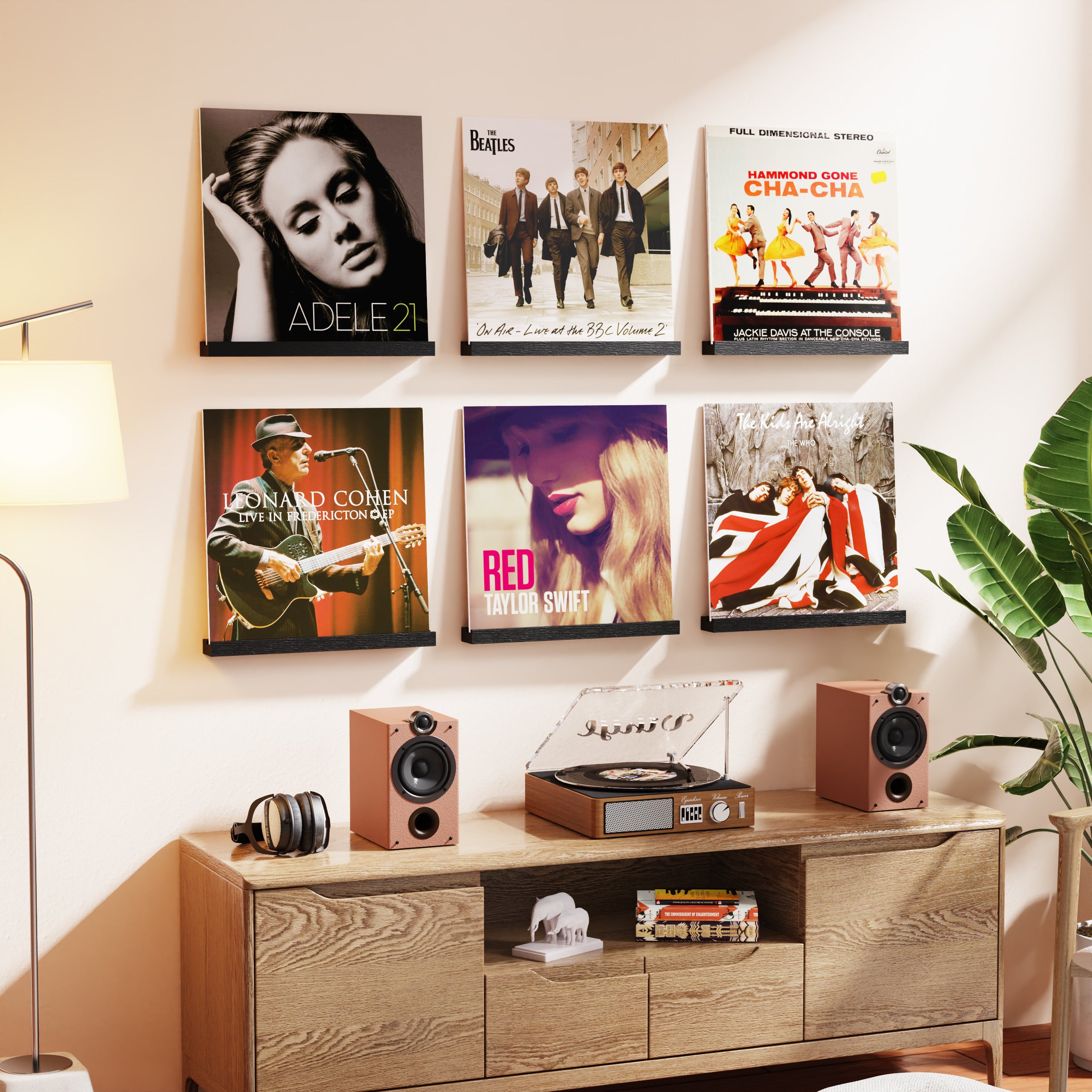 6 Pcs Vinyl Record Storage