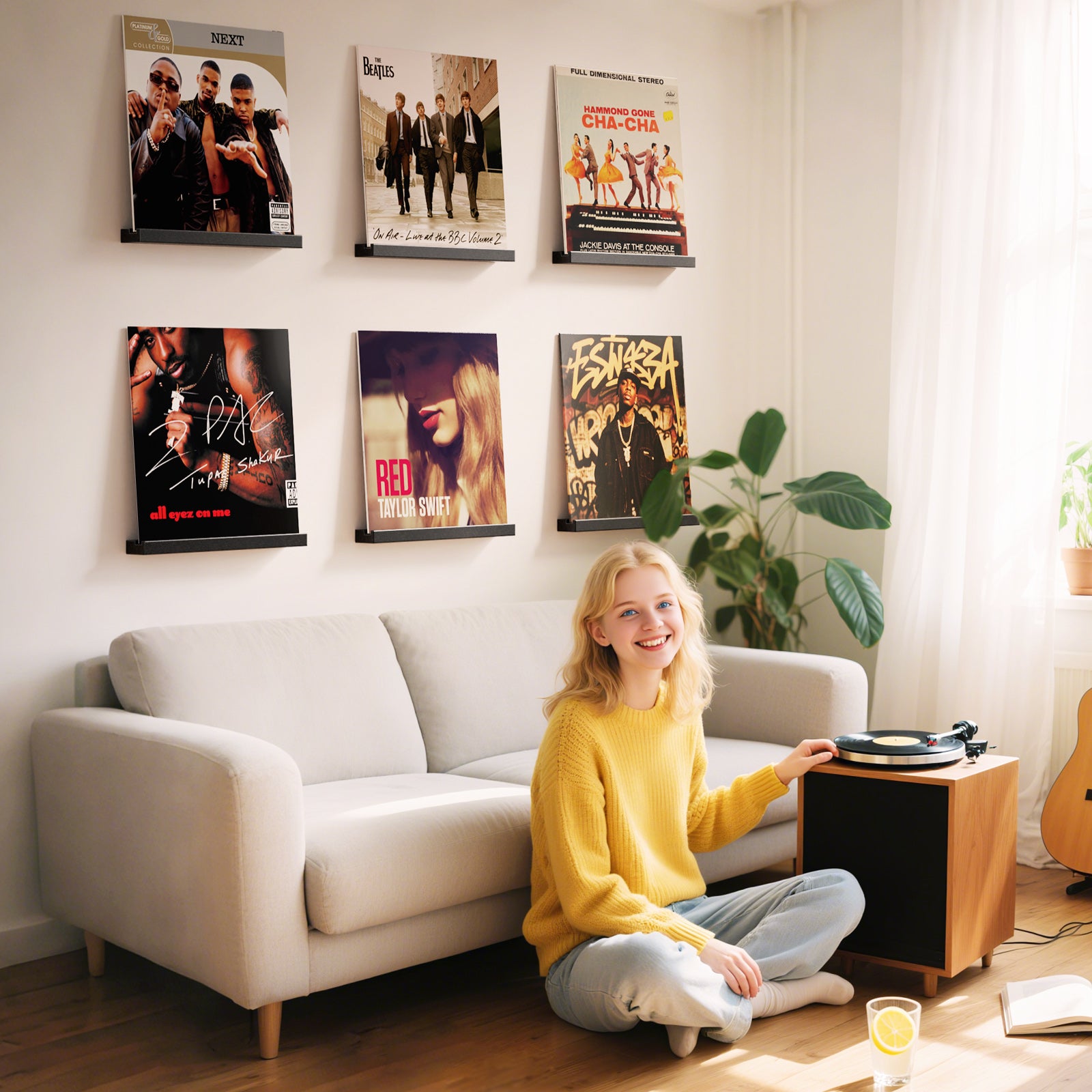 6 Pcs Vinyl Record Storage