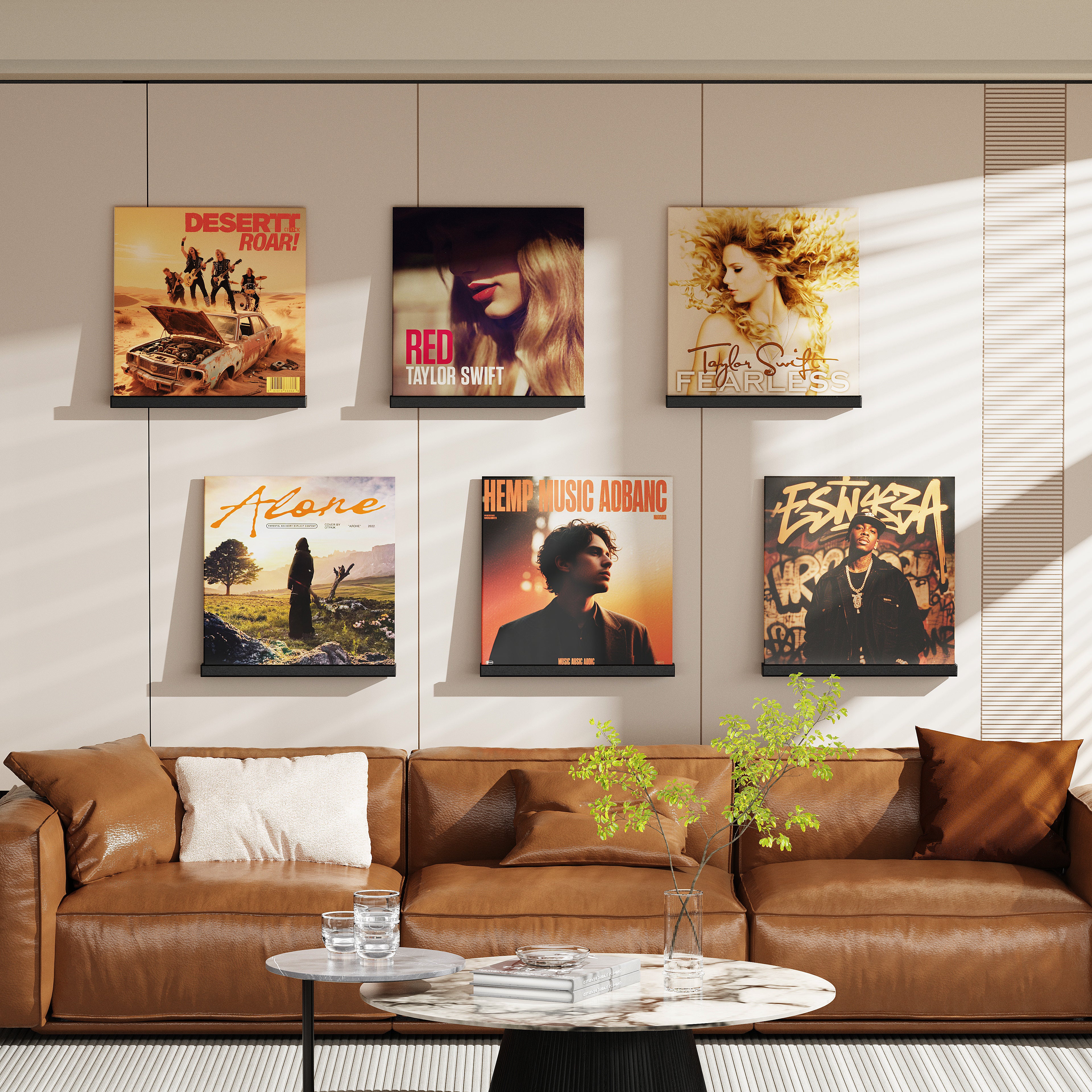 6 Pcs Vinyl Record Storage