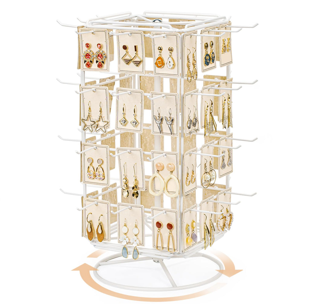 Rotating Earring Display Stands White
