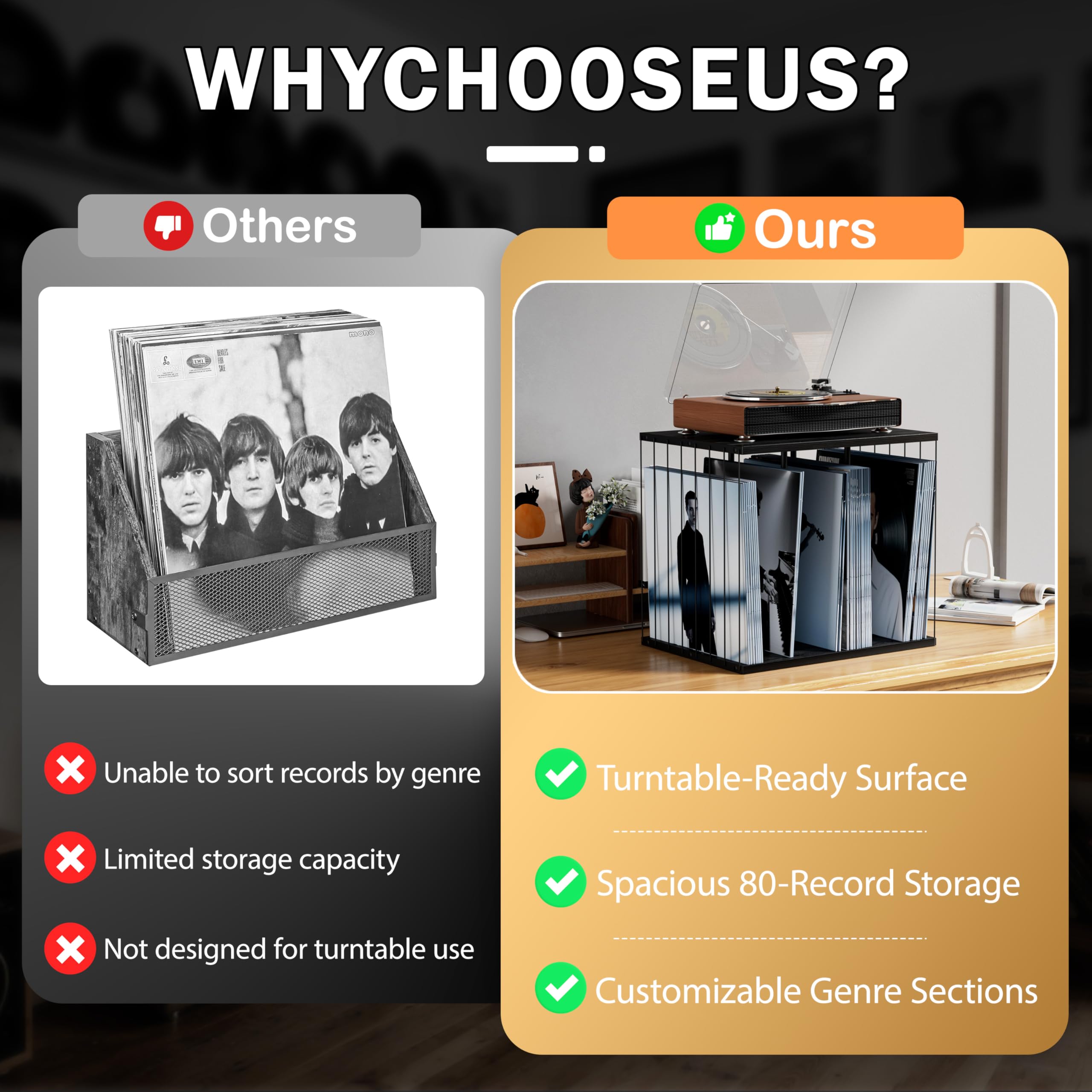 Honiway Vinyl Record Holder