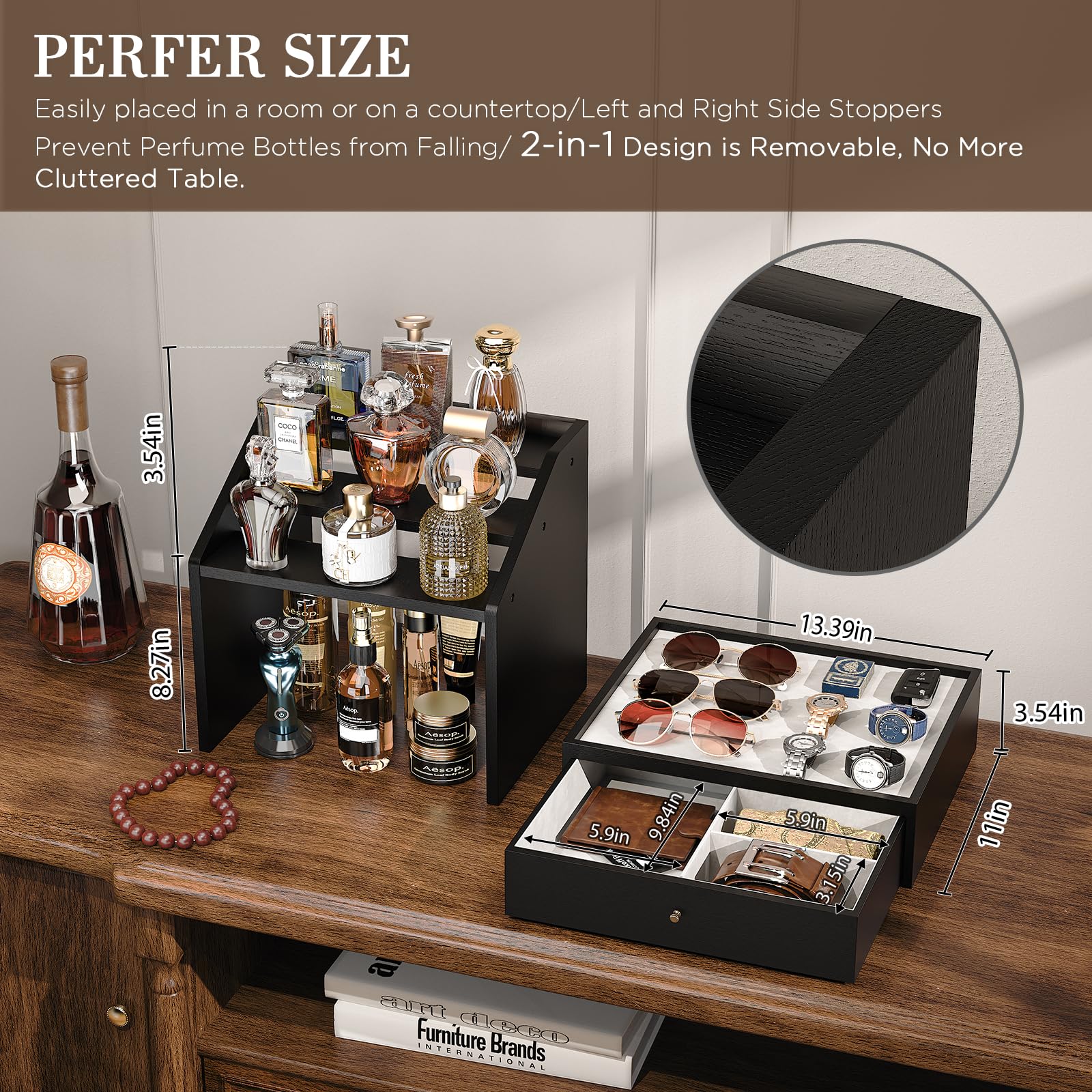 3-Tier Cologne Perfume Storage