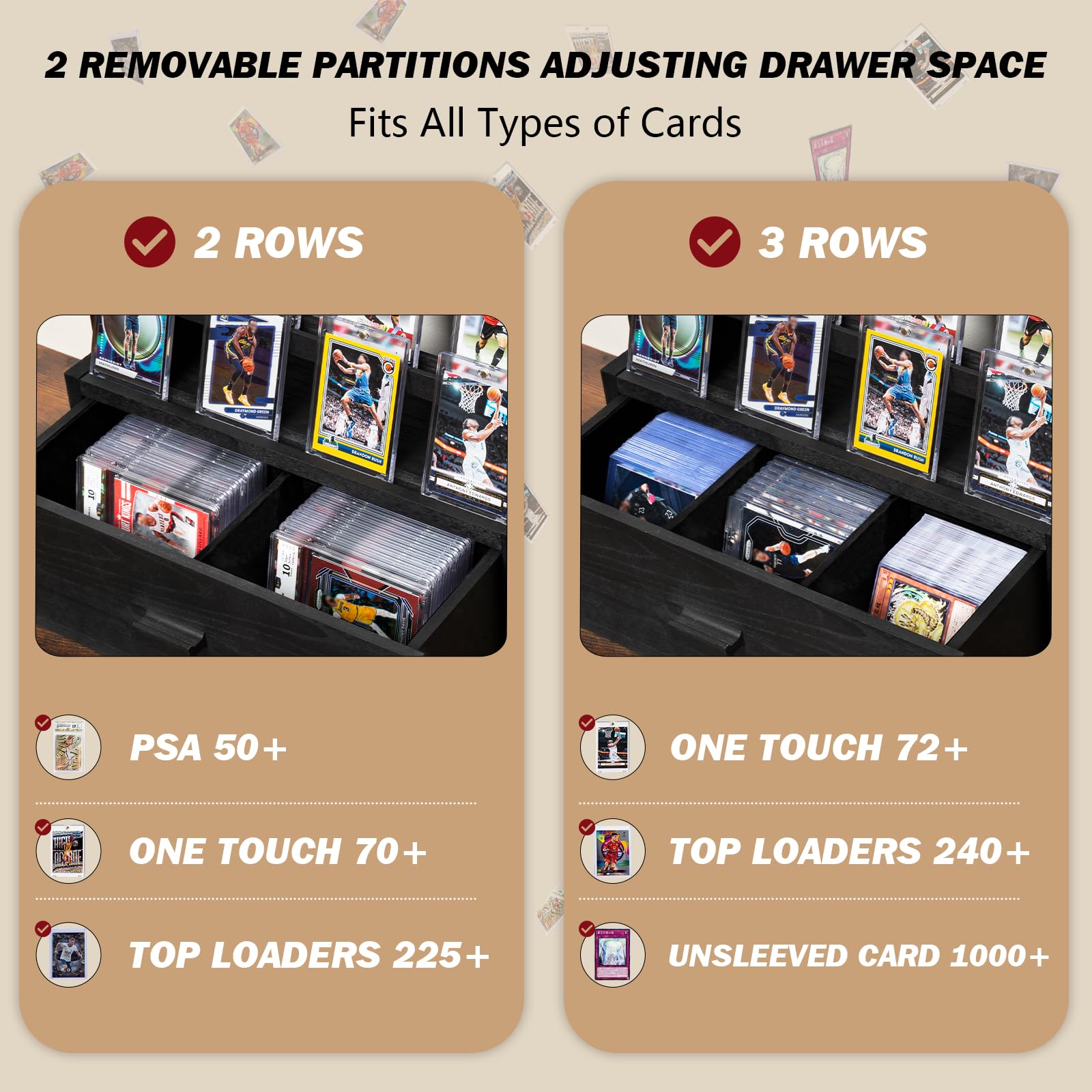 3-Tier Trading Card Storage