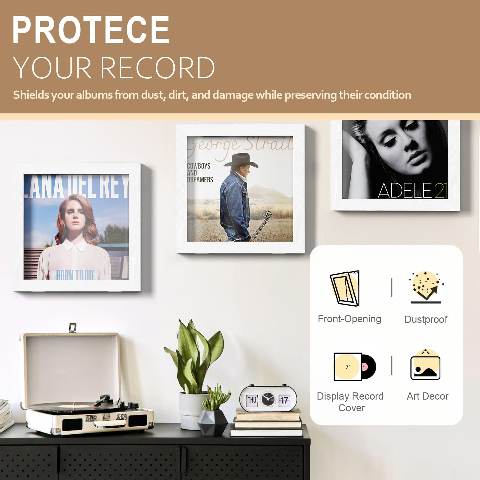 3-Pack Album Frames White